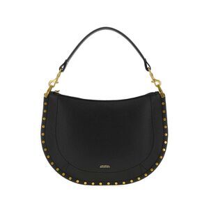 Isabel Marant Women Black Leather Oskan Shoulder Bag